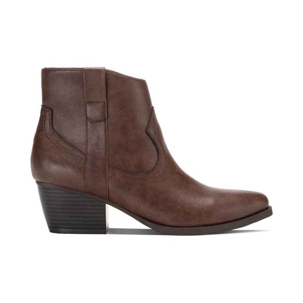 STYLE & CO Cowboy Western Boots Size 11 Brown Faux Leather Macy's NEW $80 msrp - Picture 10 of 12